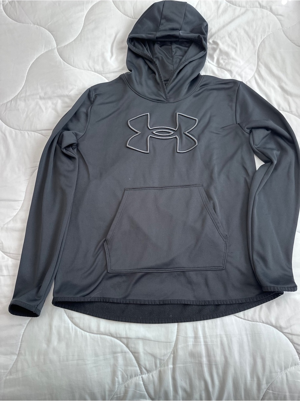 Under Armour Black Embroidered Logo Pullover Hoodie